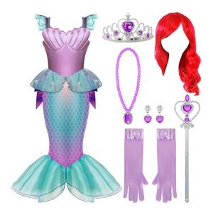 New - Spooktacular Creations Mermaid Costume with Accessories